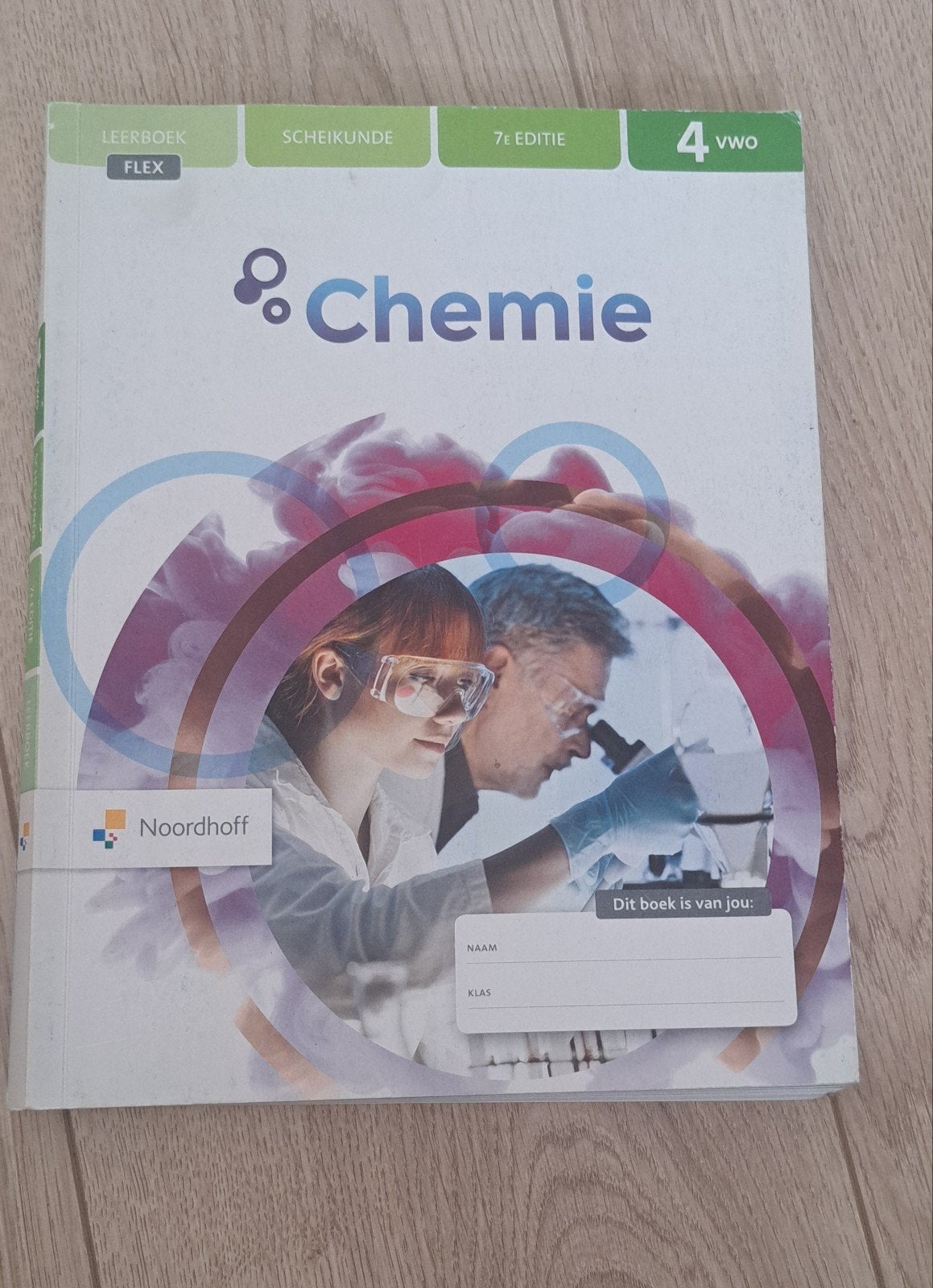 Chemie 4 VWO Leerboek Flex 7e editie Noordhoff Scheikunde, Ophalen of Verzenden, Zo goed als nieuw, VWO, Scheikunde
