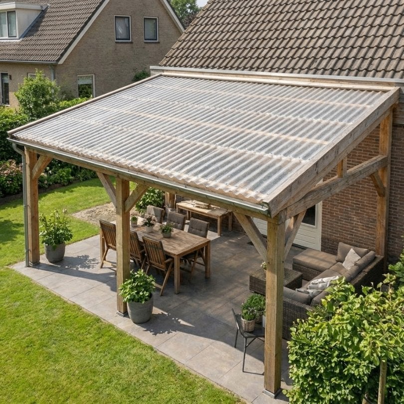 Partij nieuwe POLYESTER GOLFPLATEN 177/51 (type F) 109x92cm, Kunststof, Overige kleuren, Nieuw, 15 m² of meer