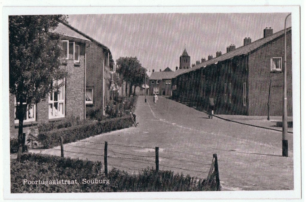 Souburg z, poortugaalstraat, ongelopen, richtprijs 4,==, Verzenden, 1940 tot 1960, Ongelopen, Zeeland