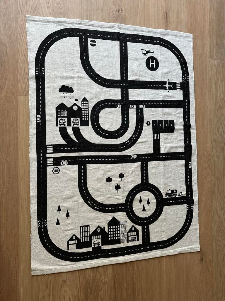 H&M Home Autokleed - 130x170 cm, 100 tot 150 cm, Wit, Ophalen of Verzenden, Zo goed als nieuw