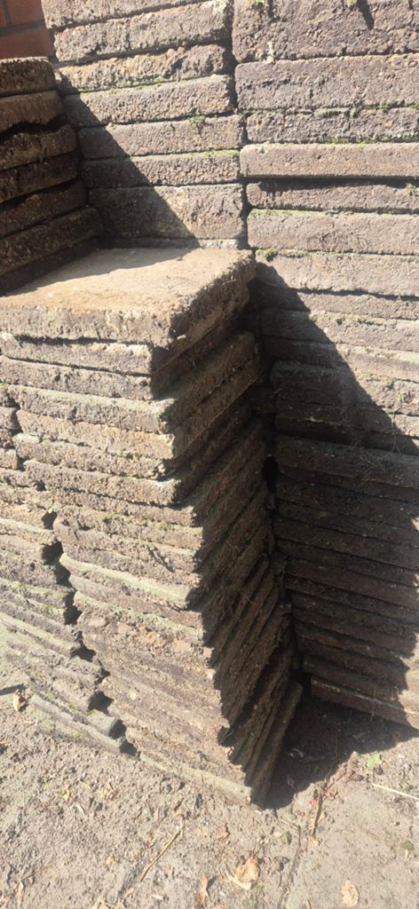 Gebruikte terrastegels, ideaal voor tuin of pad, Ophalen, Gebruikt, 10 m² of meer, Beton