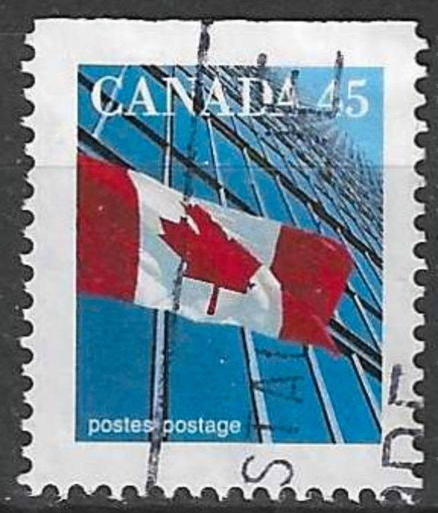 Canada 1995 - Yvert 1416a - Nationale Canadese vlag (ST), Verzenden, Gestempeld, Noord-Amerika