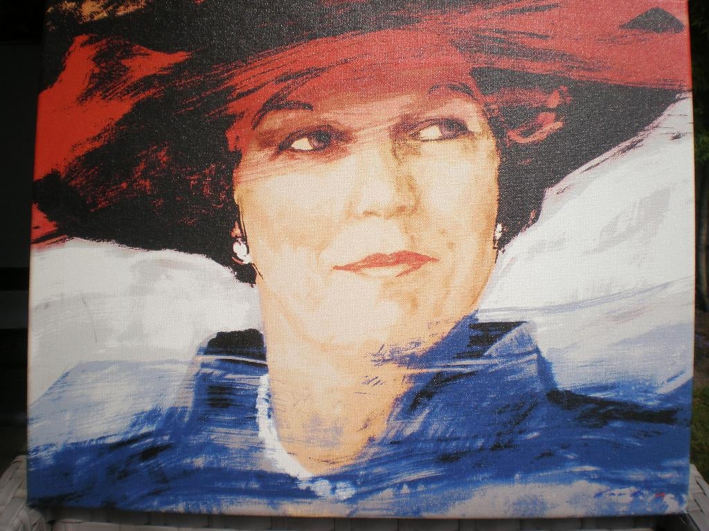 Giclee Staatsieportret van Koningin Beatrix, Verzamelen, Ophalen of Verzenden, Zo goed als nieuw, Nederland, Overige typen