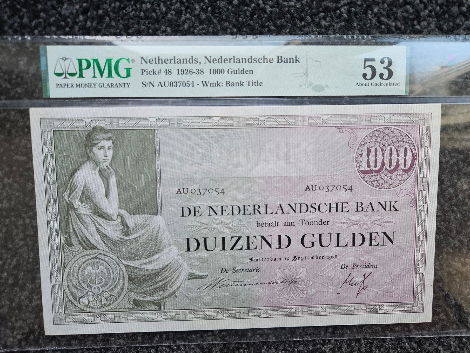 1000 gulden 1938, Ophalen of Verzenden, Duitsland