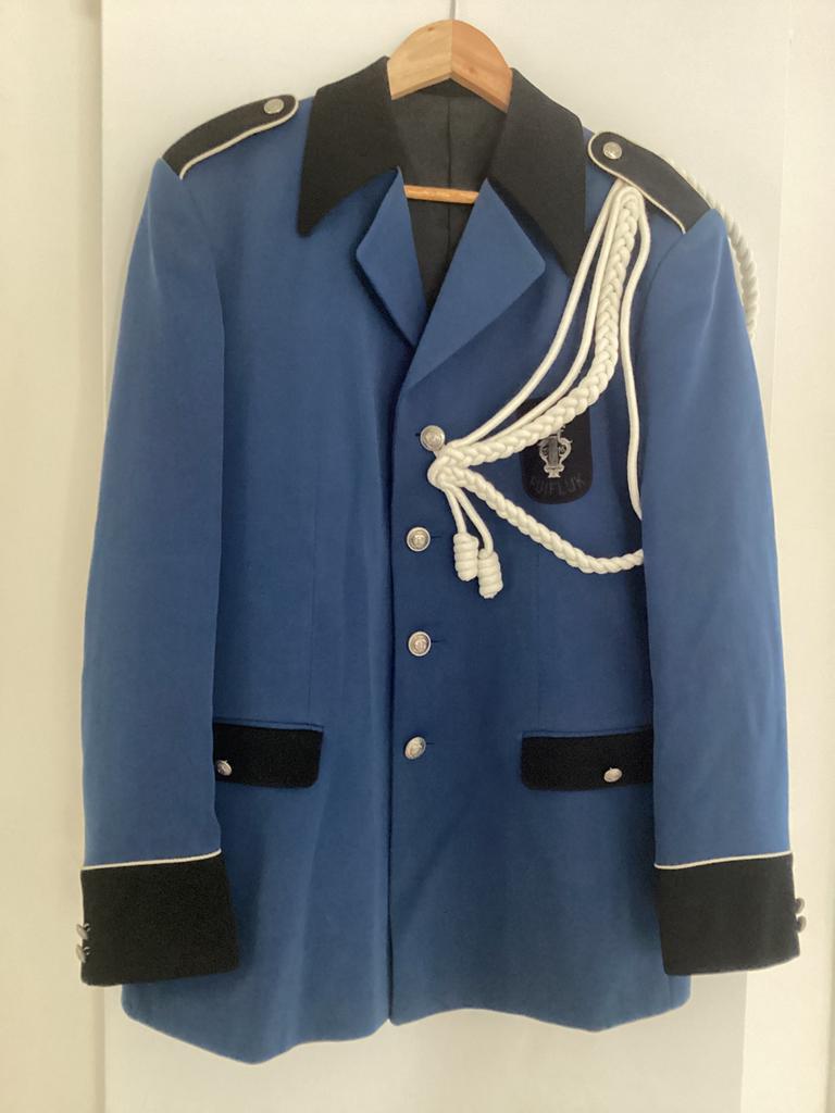 Fanfare uniform jas , blauw met erekoord maat L, Ophalen of Verzenden, Zo goed als nieuw, Maat 52/54 (L), Kleding
