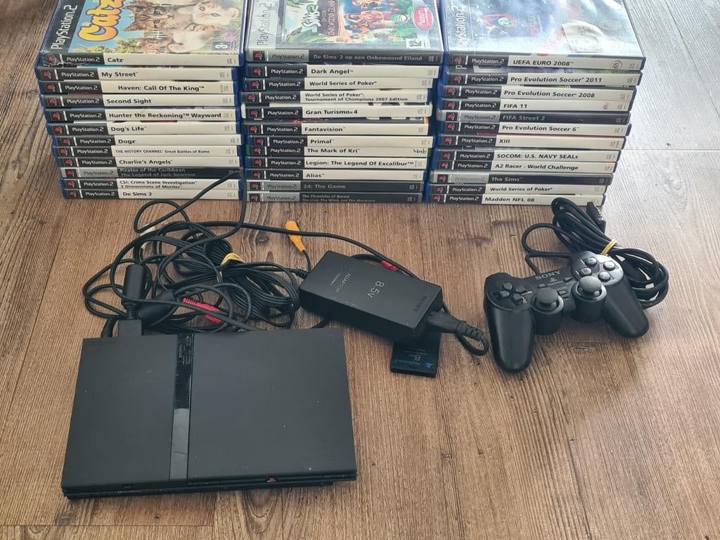 PlayStation 2 Console met 30+ Games en Accessoires, 1 speler, Ophalen of Verzenden, Gebruikt, Vanaf 3 jaar