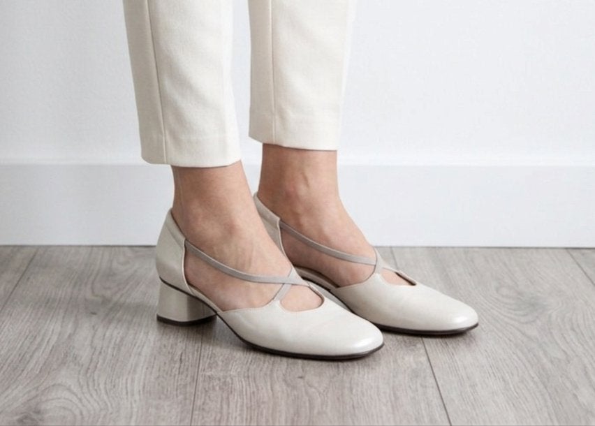 Gabor - elegante trouwschoenen met parelmoerglans - 38,5, Kleding | Dames, Schoenen met lage hakken, Verzenden, Wit, Gabor