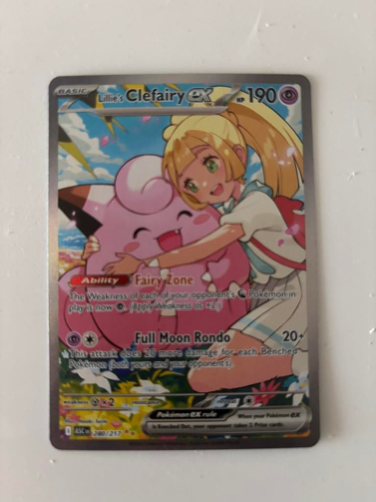 Lillie’s Clefairy ascended heroes sir 280/217. MINT!, Ophalen of Verzenden, Zo goed als nieuw