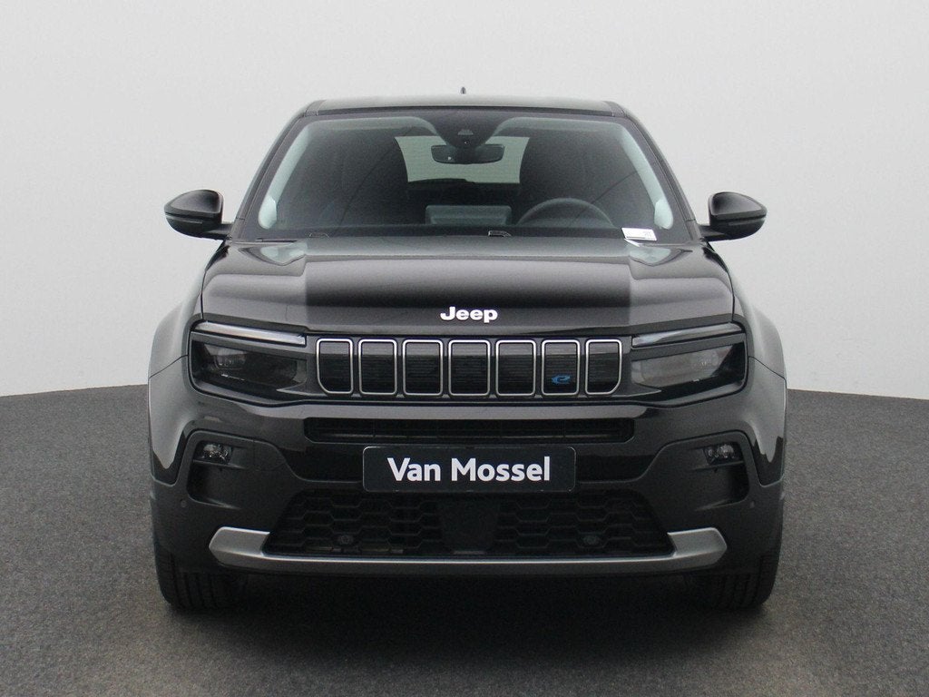 Jeep Avenger 54kWh 1st Edition | Elektr bed. achterklep | Cl, Auto's, Jeep, Stof, Gebruikt, 334 min, Zwart