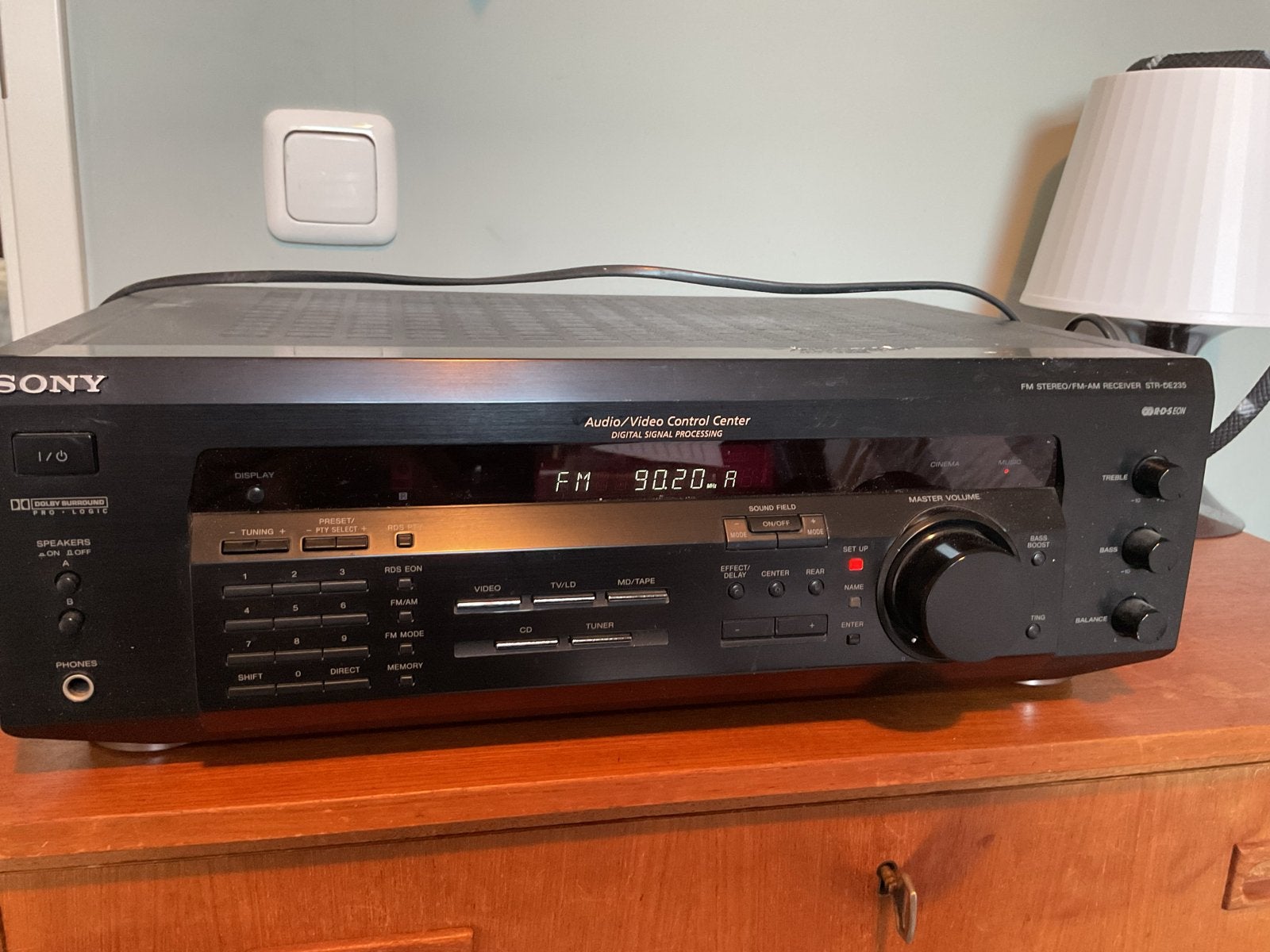 Sony STR-DE235 FM Stereo/FM-AM Receiver, Gebruikt, Ophalen of Verzenden, Sony, Minder dan 60 watt