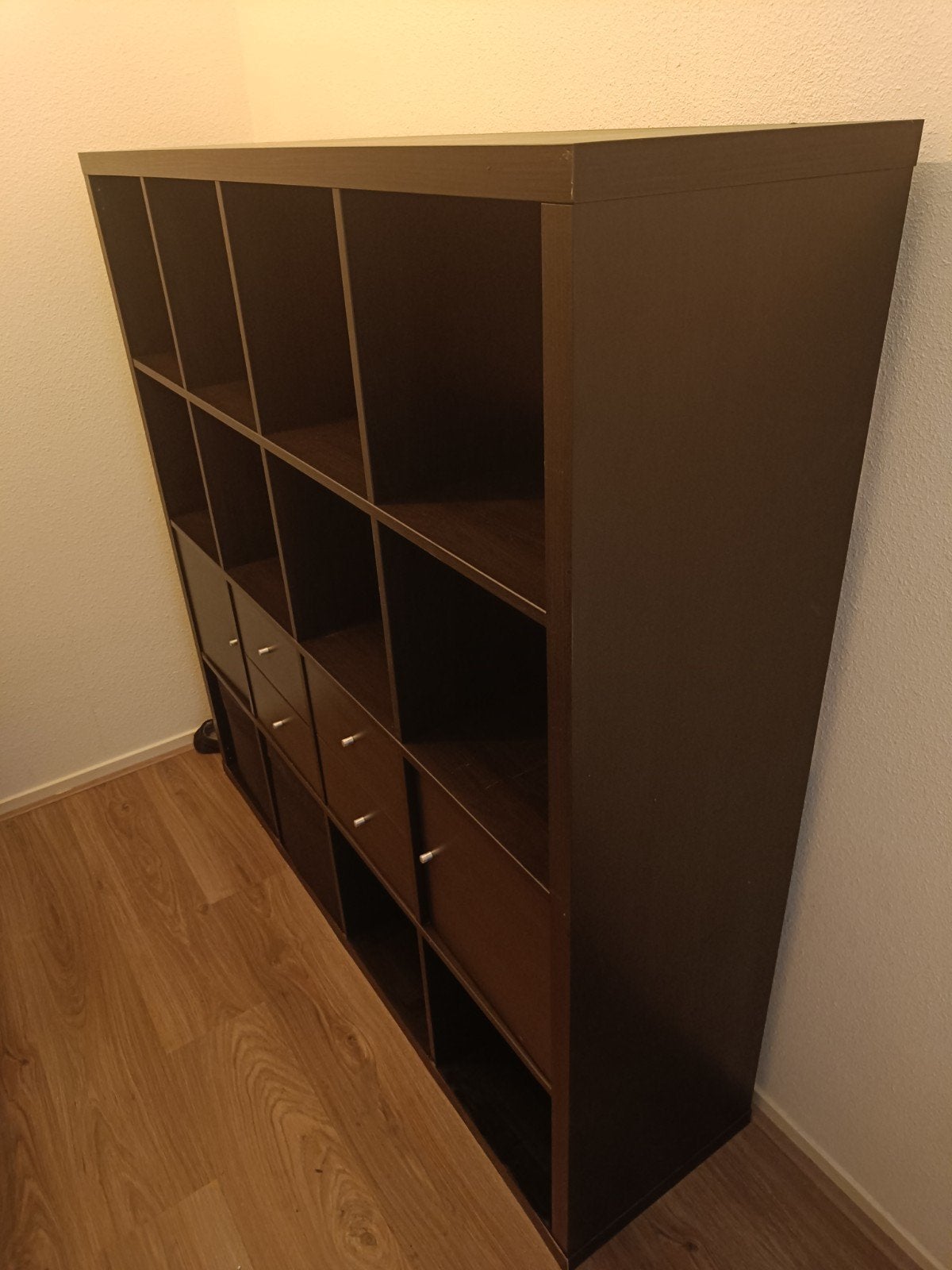 Kallax kast, 16 vakken, 4x4., Ophalen, Gebruikt, 100 tot 150 cm, Minder dan 150 cm