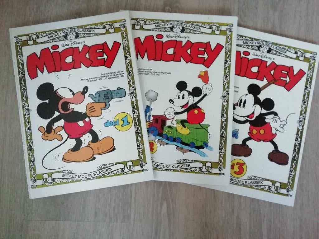Mickey Mouse klassiek 1, 2 & 3, Complete serie of reeks, Ophalen of Verzenden, Zo goed als nieuw, Disney