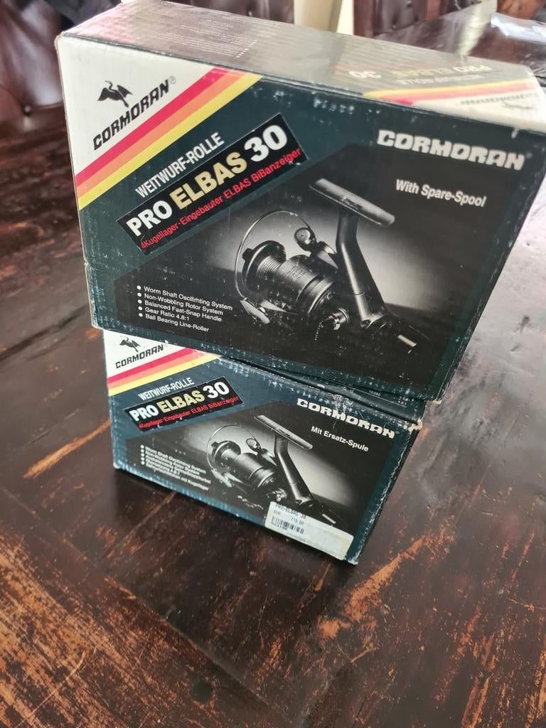 2x Cormoran (Daiwa) vrijloopmolens, New Old Stock!, Molen, Nieuw, Pro elblas 30, Cormoran
