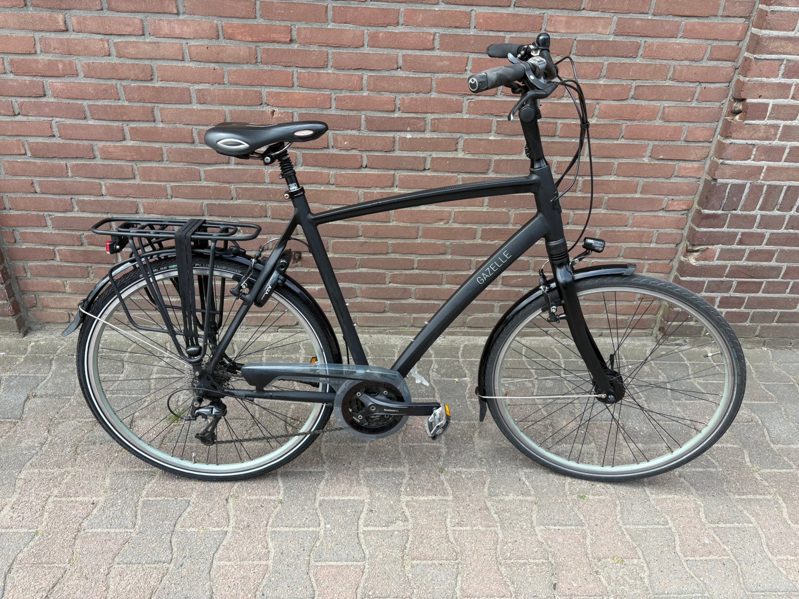Te koop zeer mooie en fijne Gazelle Chamonix T27 herenfiets, Ophalen, Zo goed als nieuw, Minder dan 10 versnellingen, Gazelle