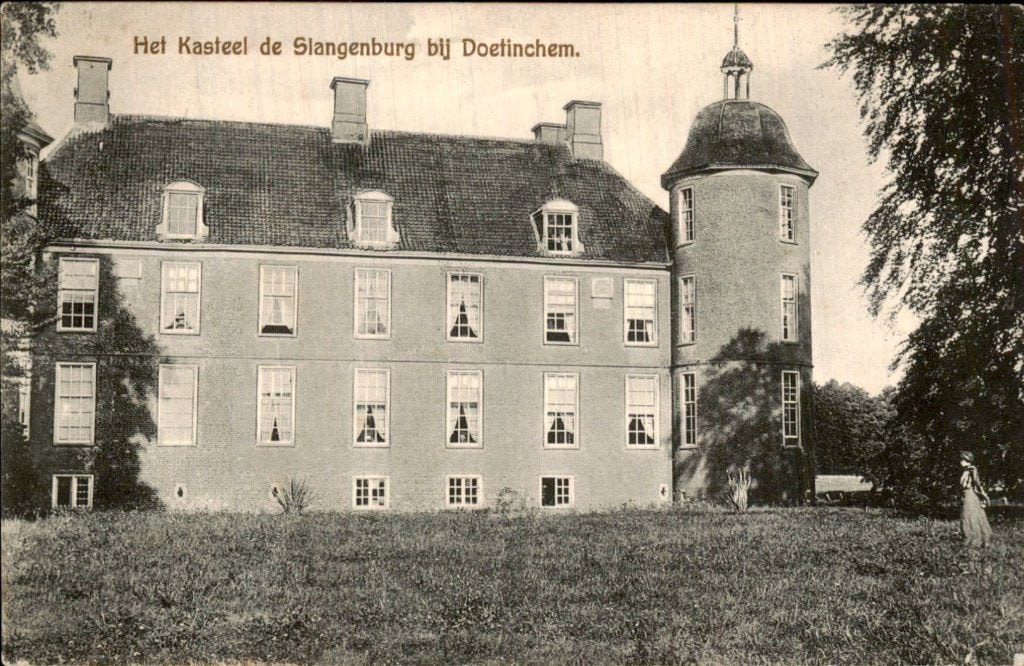 Doetinchem - Kasteel de Slangenburg - Gevel, Ophalen of Verzenden, 1920 tot 1940, Gelopen, Gelderland