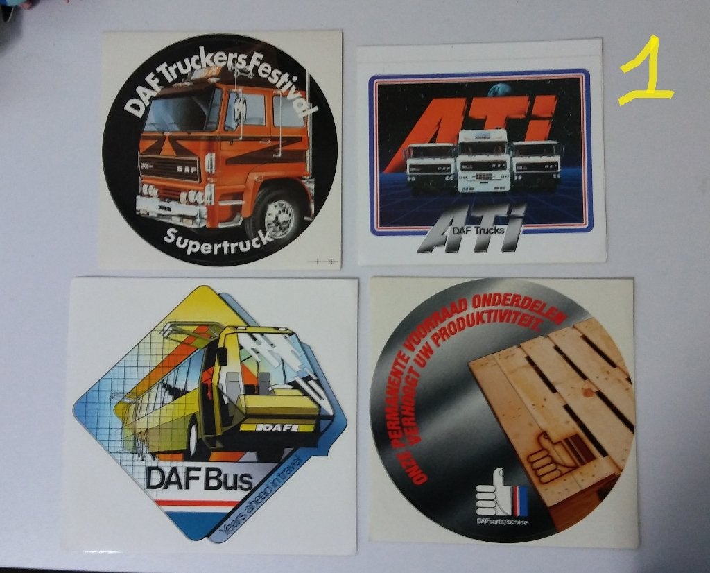 DAF trucker truckers vrachtwagen stickers Dakar logo truck, Ophalen of Verzenden, Zo goed als nieuw, Overige typen