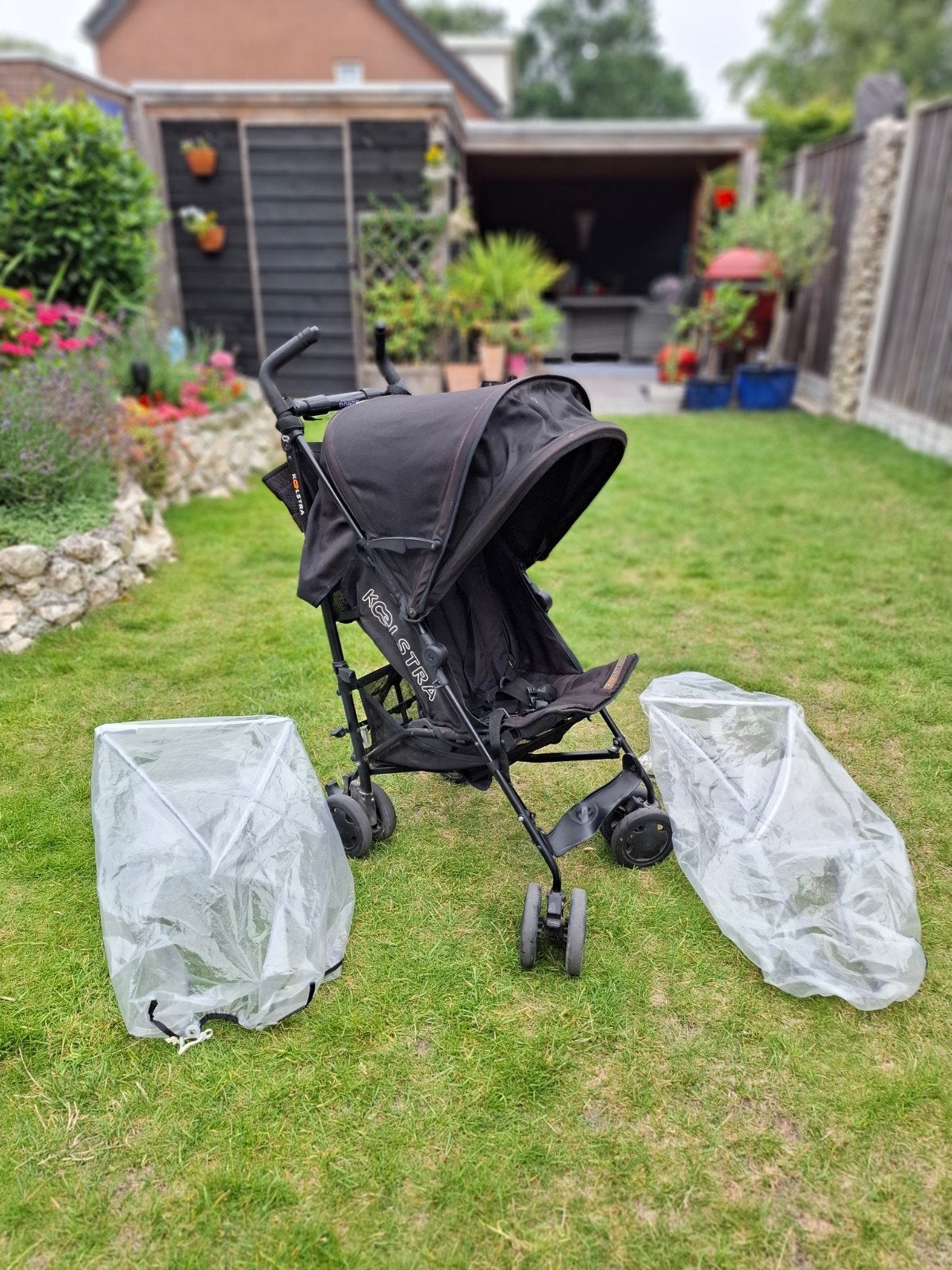 Koelstra Buggy met regenhoezen en Dooky organizer, Ophalen, Gebruikt, Kinderwagen, Overige merken