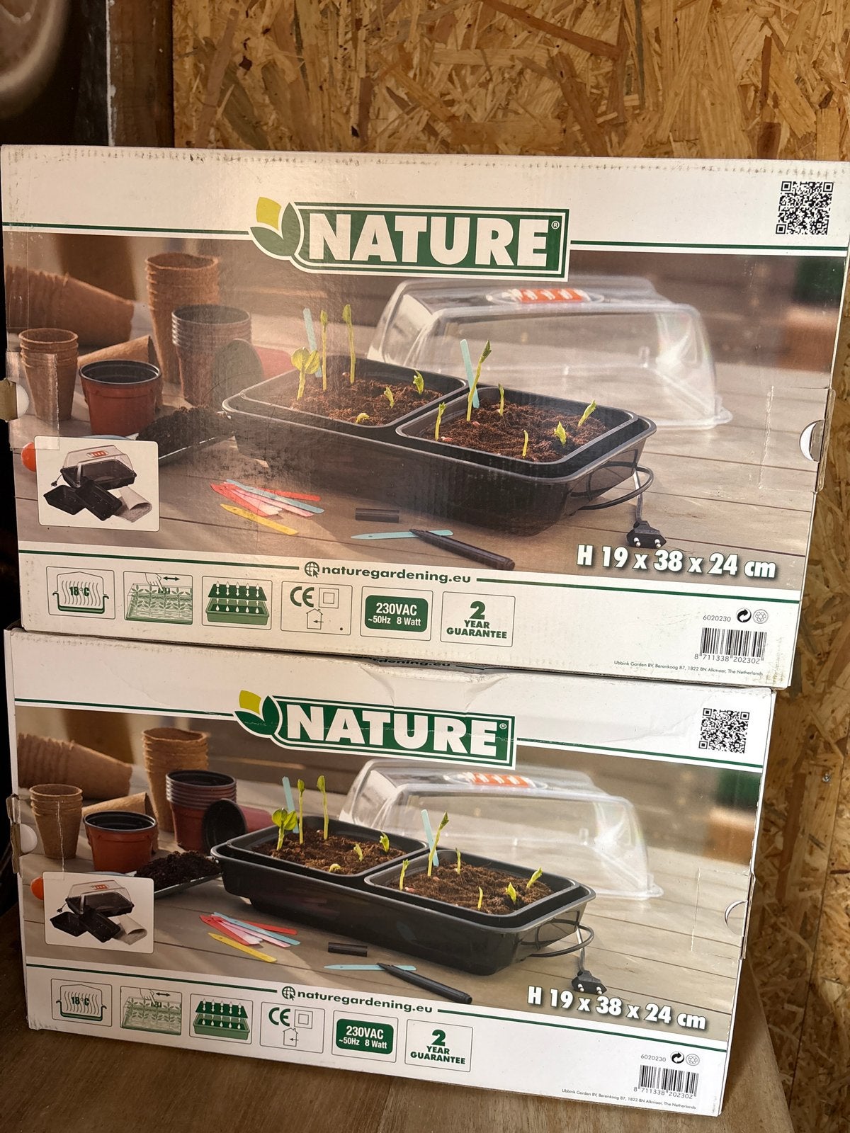 Nature Kweekbak met verwarming, 2 stuks, Tuin en Terras, Kweekspullen, Nieuw, Kweekbak, Ophalen of Verzenden