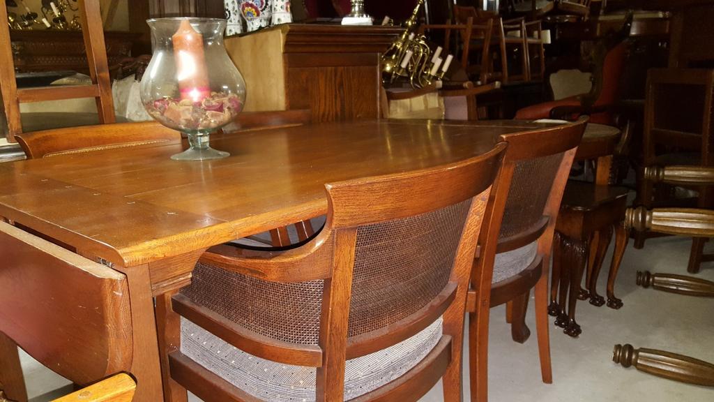 Bannink jugendstil stoelen en tafel met stoelen, Ophalen