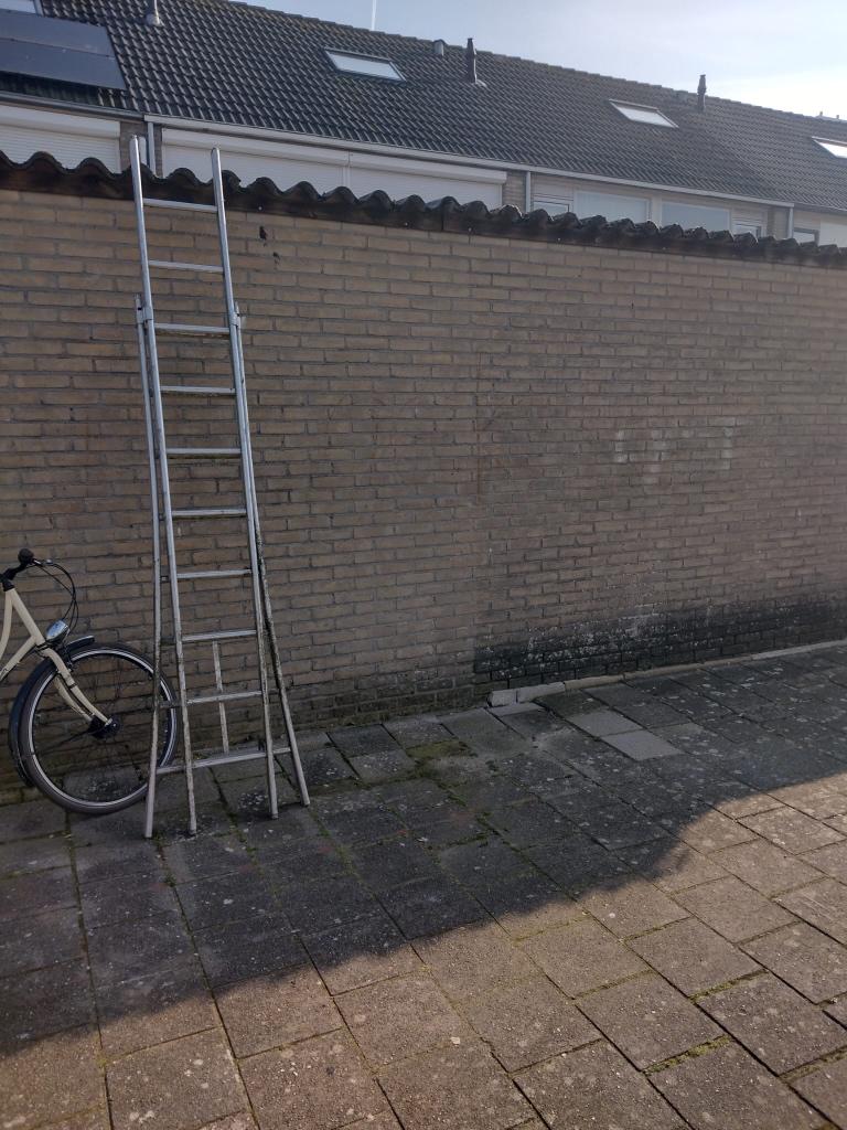 2 delige steekladder, Doe-het-zelf en Verbouw, Ladders en Trappen, Ophalen, Gebruikt, Ladder, Opvouwbaar of Inschuifbaar