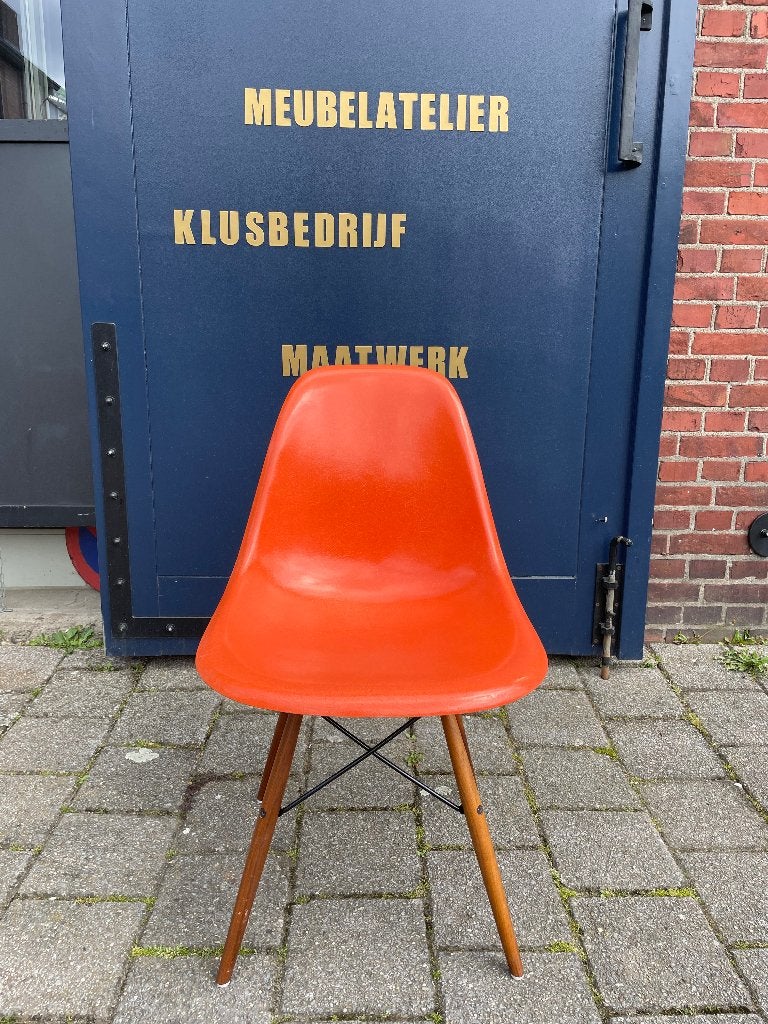 DWS Eames fiberglass chair 1959-1960 extreme rare, Ophalen