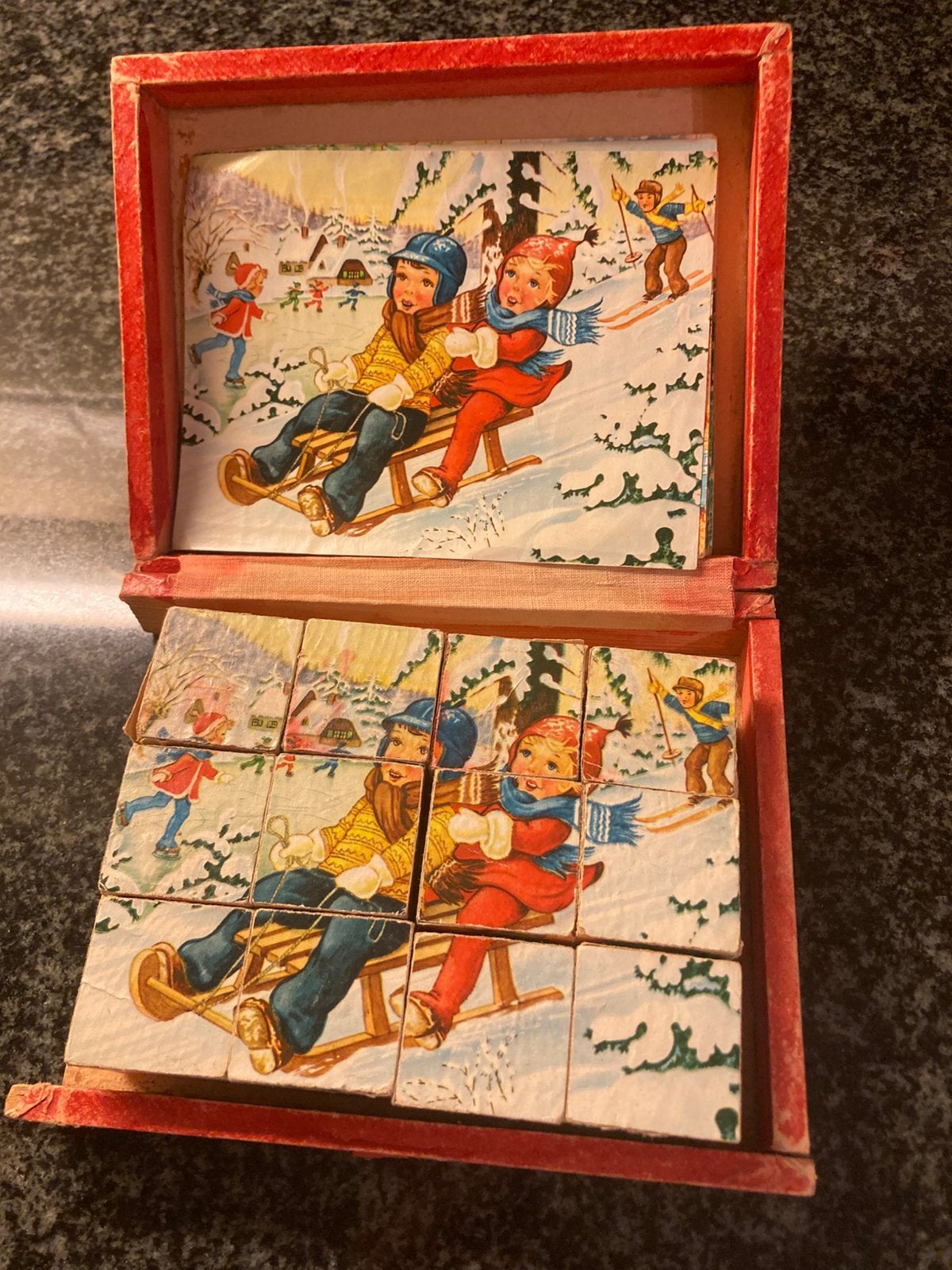 Houten vintage puzzels, Antiek en Kunst, Antiek | Speelgoed, Ophalen of Verzenden