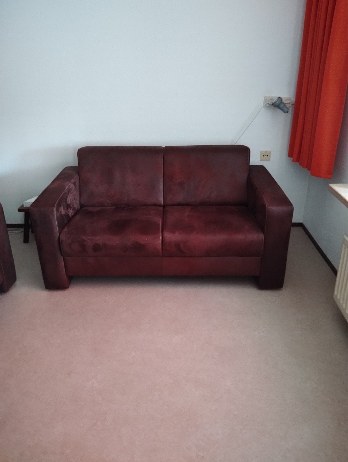 2 leren banken, Ophalen, Gebruikt, 75 tot 100 cm