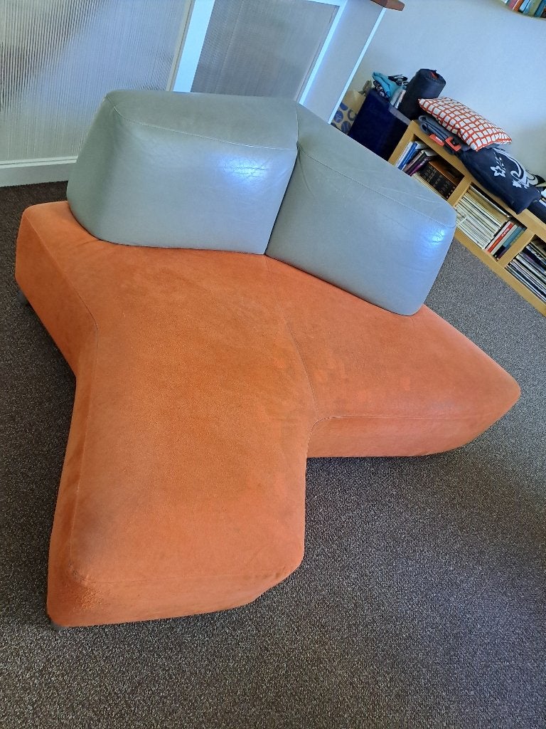 Leolux Archipel 2 zitsbank, Gebruikt, 100 tot 125 cm, 150 tot 200 cm, Tweepersoons