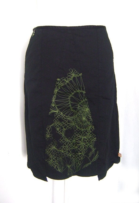 rok psy print cyber goa gothic post apoc punk festival EFF, Kleding | Dames, Skunkfunk, Zo goed als nieuw, Knielengte, Maat 36 (S)