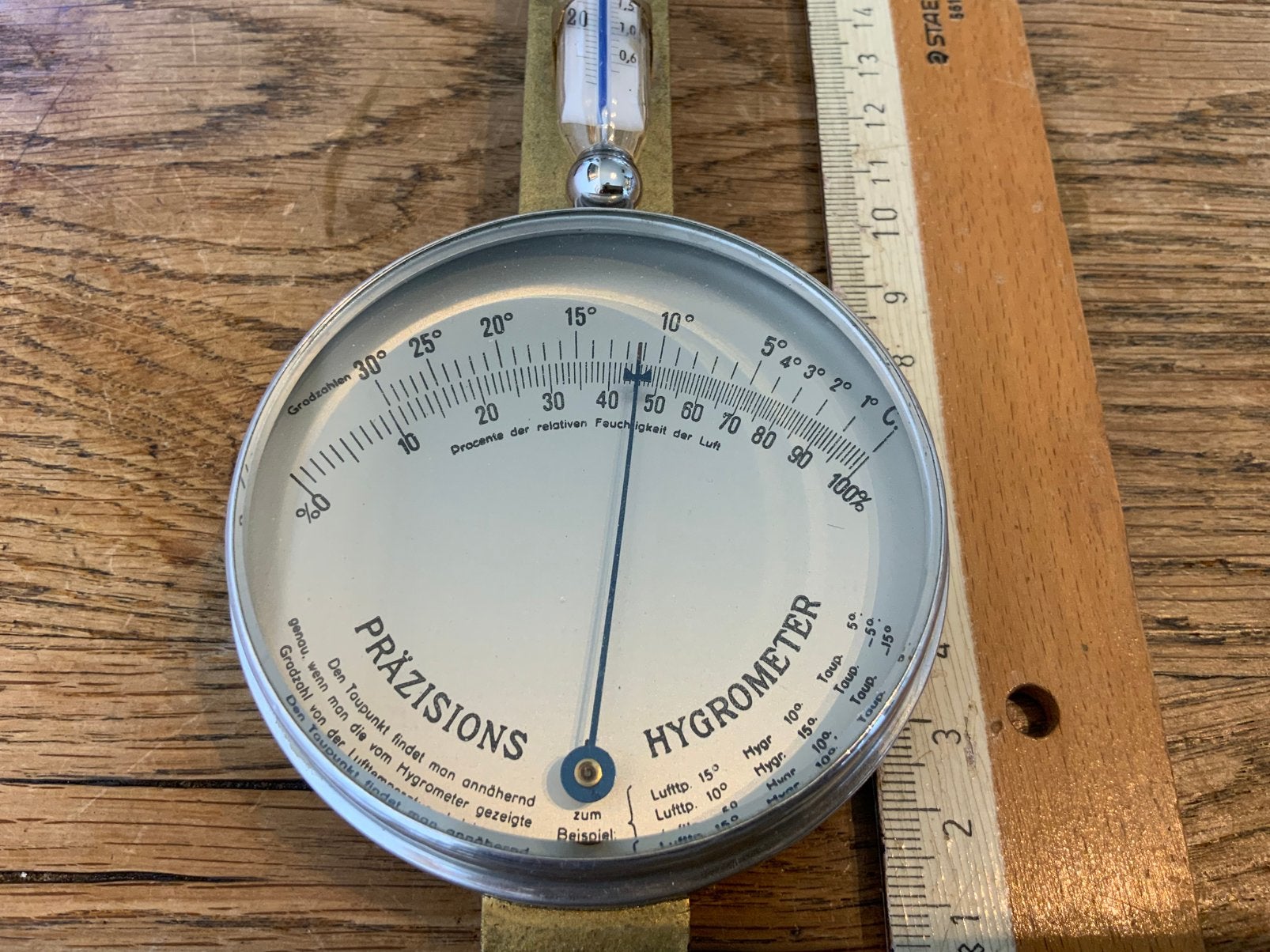 Vintage Lambrecht’s Polymeter Temperatuur Hygrometer, Ophalen of Verzenden