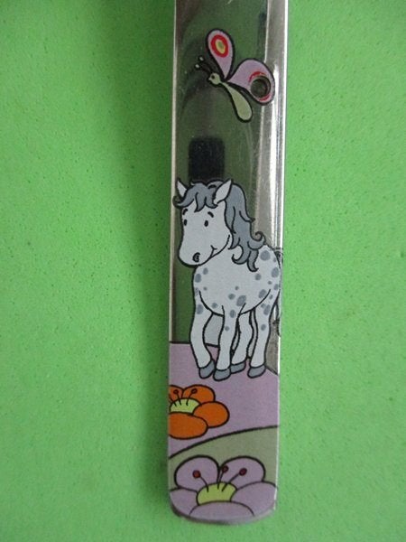 (KB5496) Kinderbestek Anneli pony vork, Kinderen en Baby's, Ophalen of Verzenden, Gebruikt