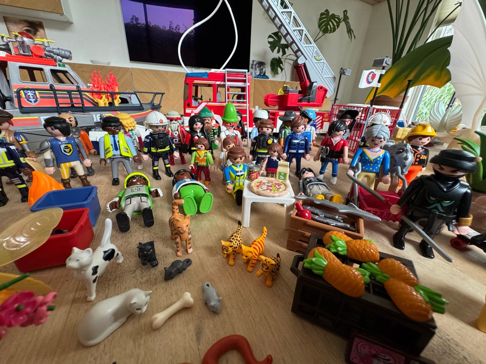 Grote Playmobil collectie met draken, brandweer en meer!, Ophalen of Verzenden, Gebruikt, Jongen of Meisje