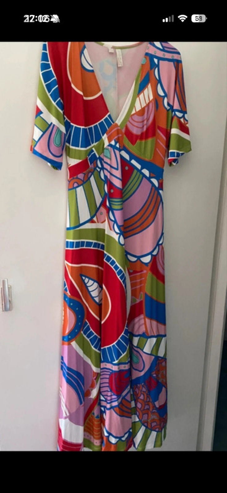 Bodyflirt Boutique maxi jurk met kleurrijke print, Maat 38/40 (M), Meerkleurig, Ophalen of Verzenden, Zo goed als nieuw