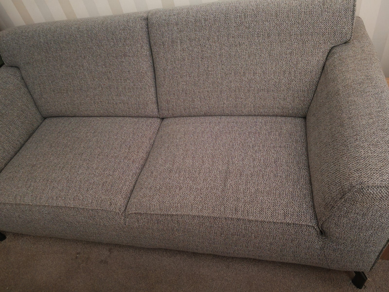 H&H Novara Pocket 1400 tweepersoonsbank, lichtgrijs, Ophalen, 150 tot 200 cm, Tweepersoons, 75 tot 100 cm