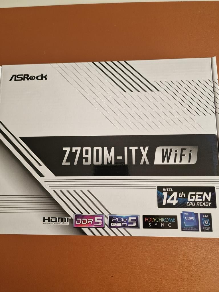 ASRock Z790M-itx moederb W11 ready + CPU i7-12.700K  new, LGA 1700, Nieuw, Ophalen of Verzenden, Mini-ITX