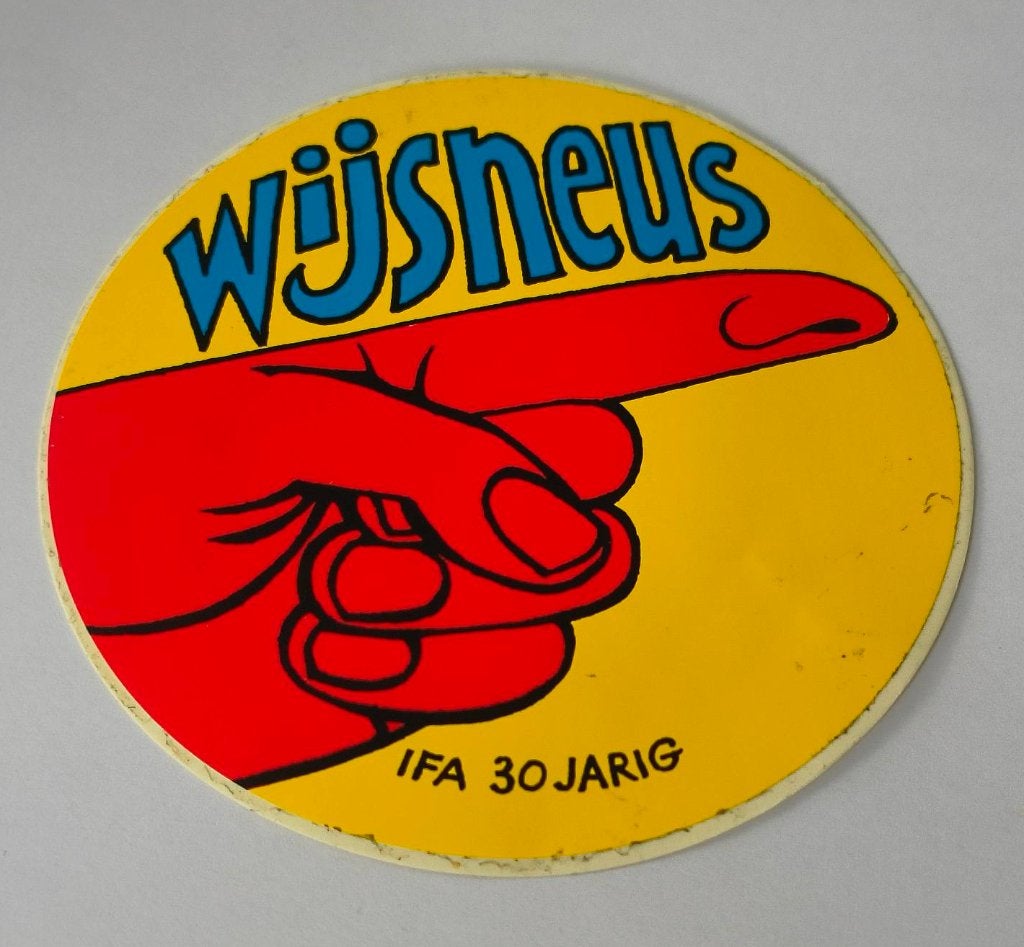 Sticker Wijsneus, Ophalen of Verzenden, Zo goed als nieuw, Overige typen