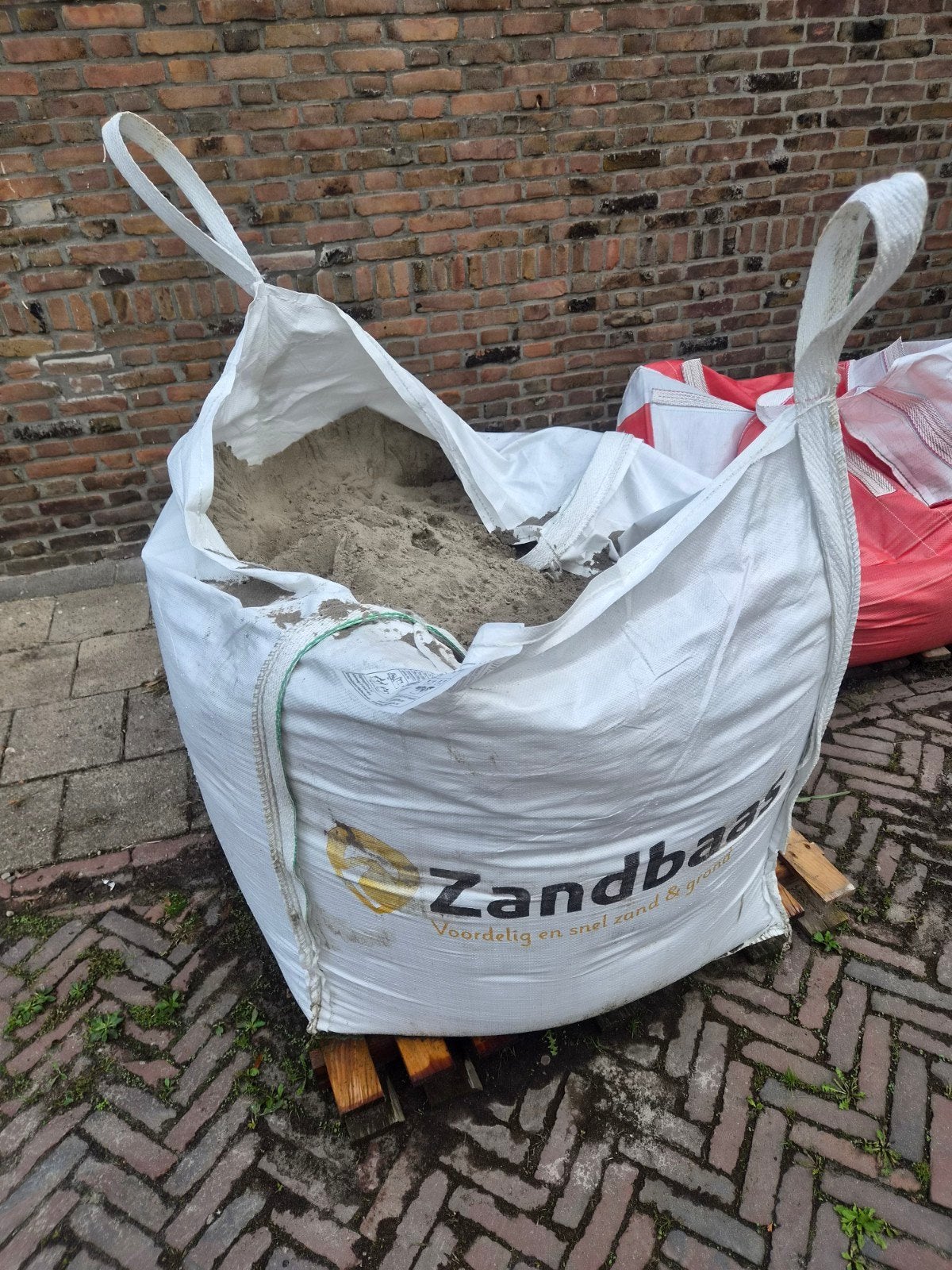 Bigbag Zand ,bijna geheel vol., Ophalen, Nieuw, Ophoogzand