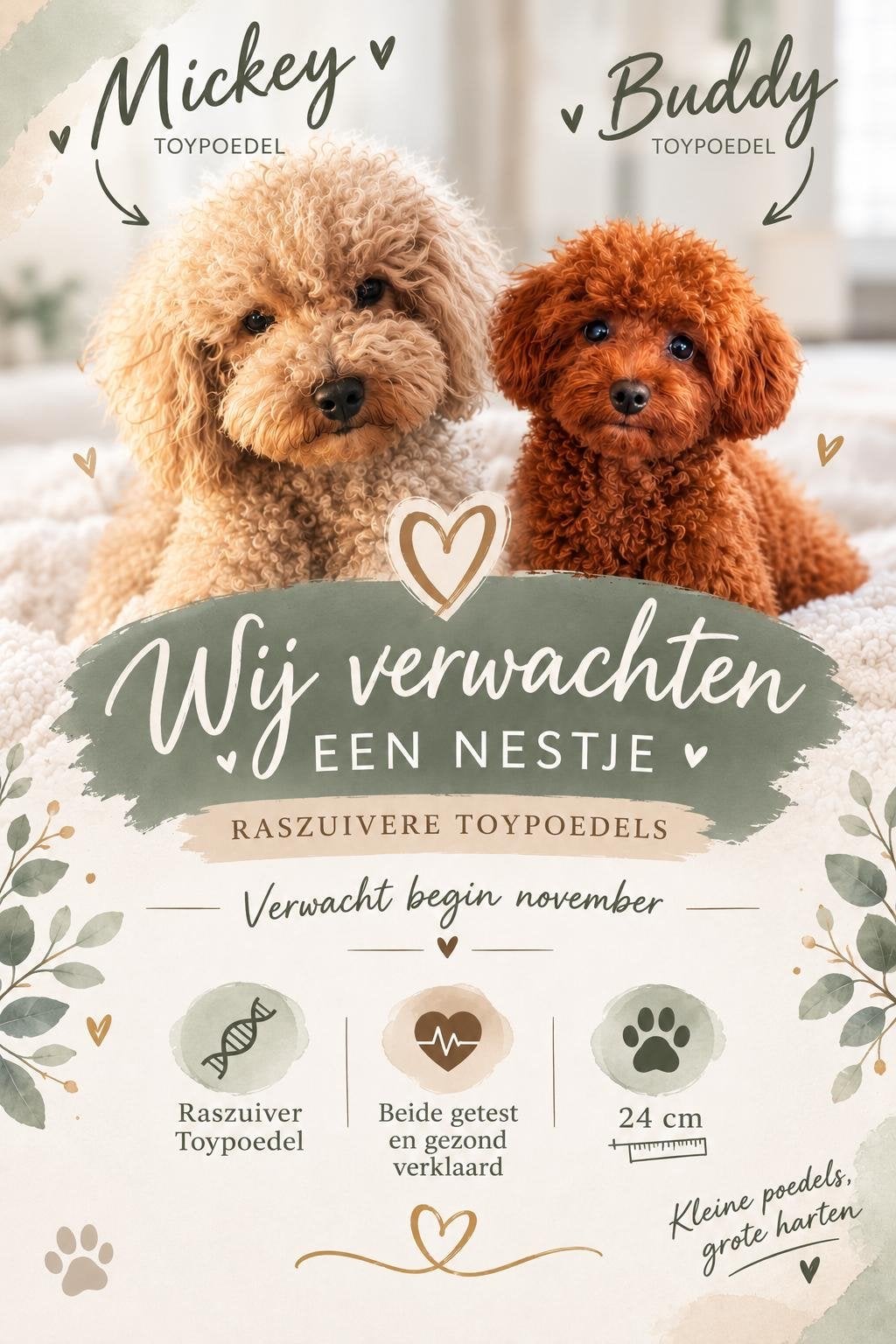Raszuivere toypoedel pups!, 8 tot 15 weken, Meerdere, Meerdere dieren, Klein