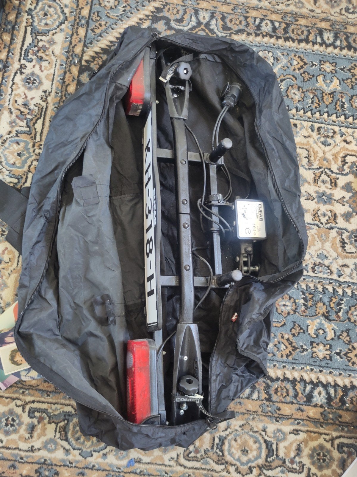 EUFAB Amber 1 fietsendrager voor trekhaak, Auto diversen, Fietsendragers, Ophalen of Verzenden, 1 fiets, Gebruikt, Trekhaakdrager