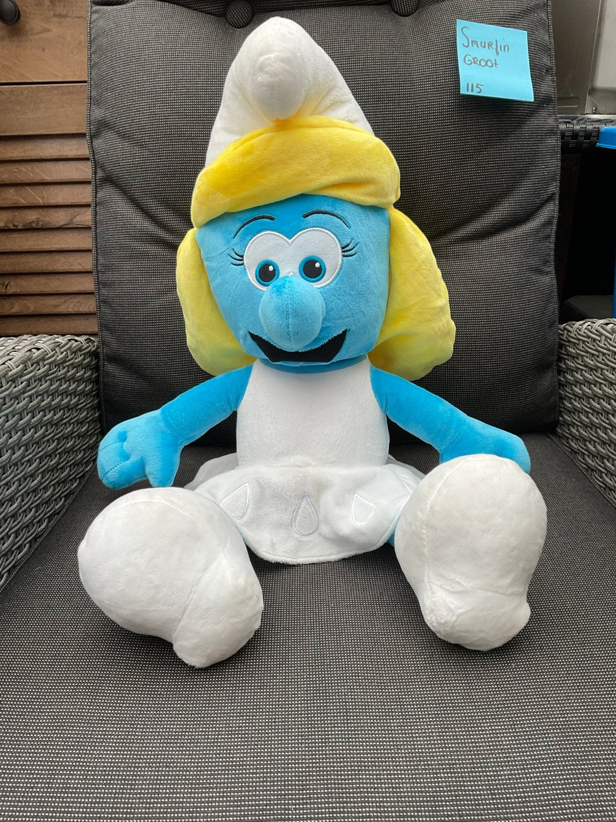 Zgan, niet kapot, super grote Smurfin 55/60 IMPS Brussel, Verzamelen, Ophalen, Zo goed als nieuw, Smurfin, Poppetje, Figuurtje of Knuffel