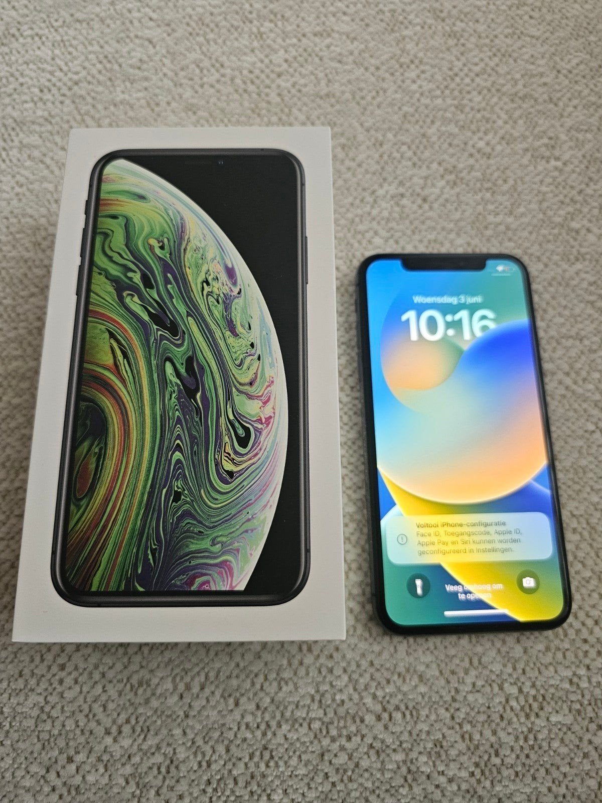 Apple iPhone XS 64GB Spacegrijs, Telecommunicatie, Mobiele telefoons | Apple iPhone, Zo goed als nieuw, 64 GB, Zwart, Ophalen