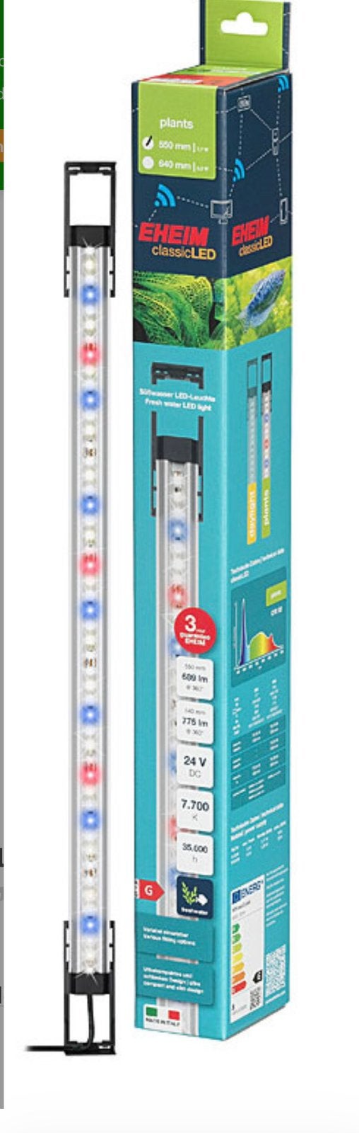 EHEIM Aquariumverlichting classic LED 94 cm, 13,5 W, Ophalen, Zo goed als nieuw, Verlichting of Verwarming