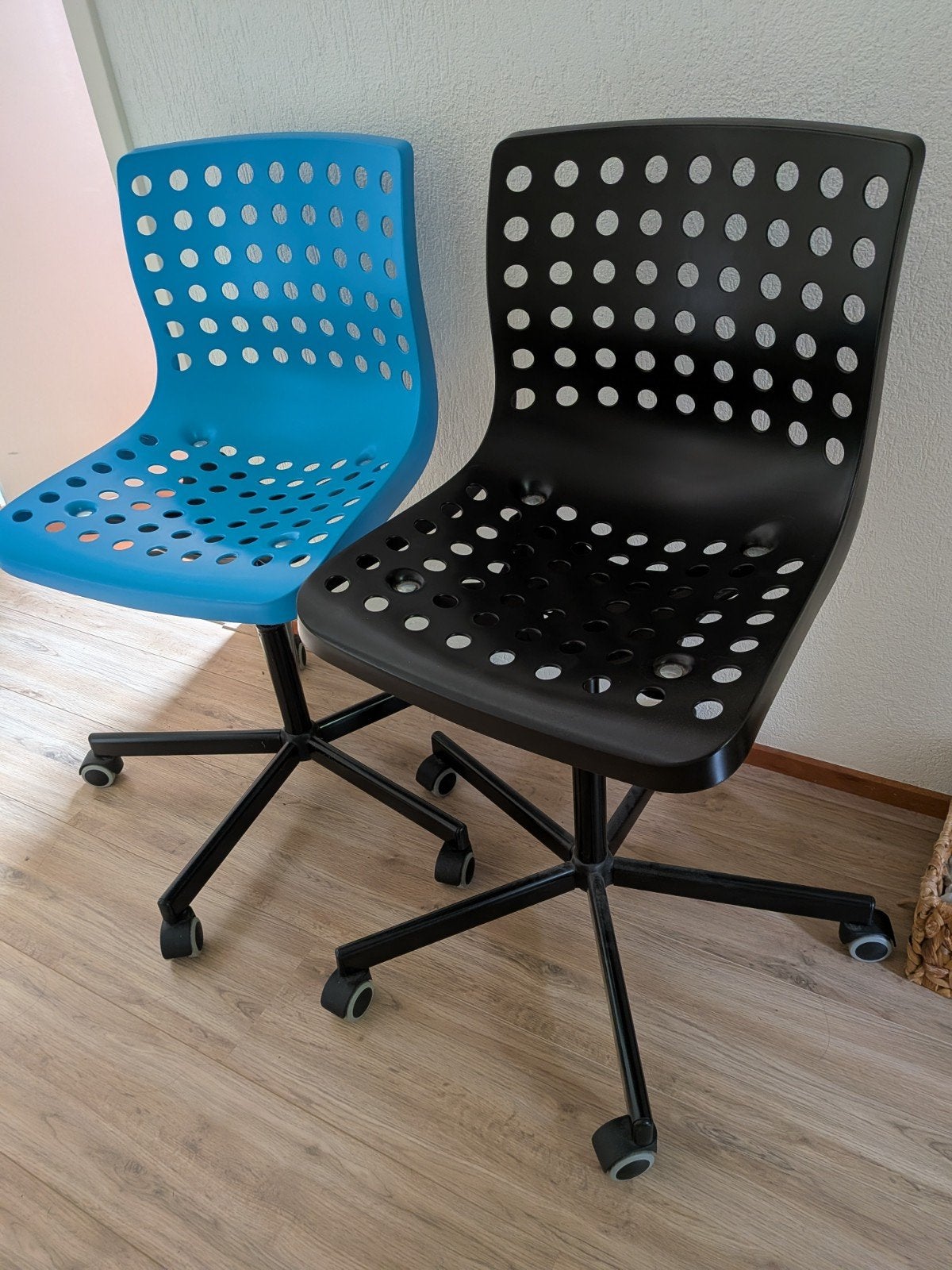 IKEA Sporren bureaustoelen - Zwart en Blauw, Ophalen, Zo goed als nieuw, Overige kleuren, Bureaustoel