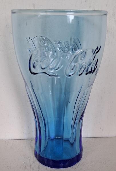 Coca-Cola Glas Classic Blauw, Verzamelen, Merken en Reclamevoorwerpen, Ophalen of Verzenden, Zo goed als nieuw, Gebruiksvoorwerp