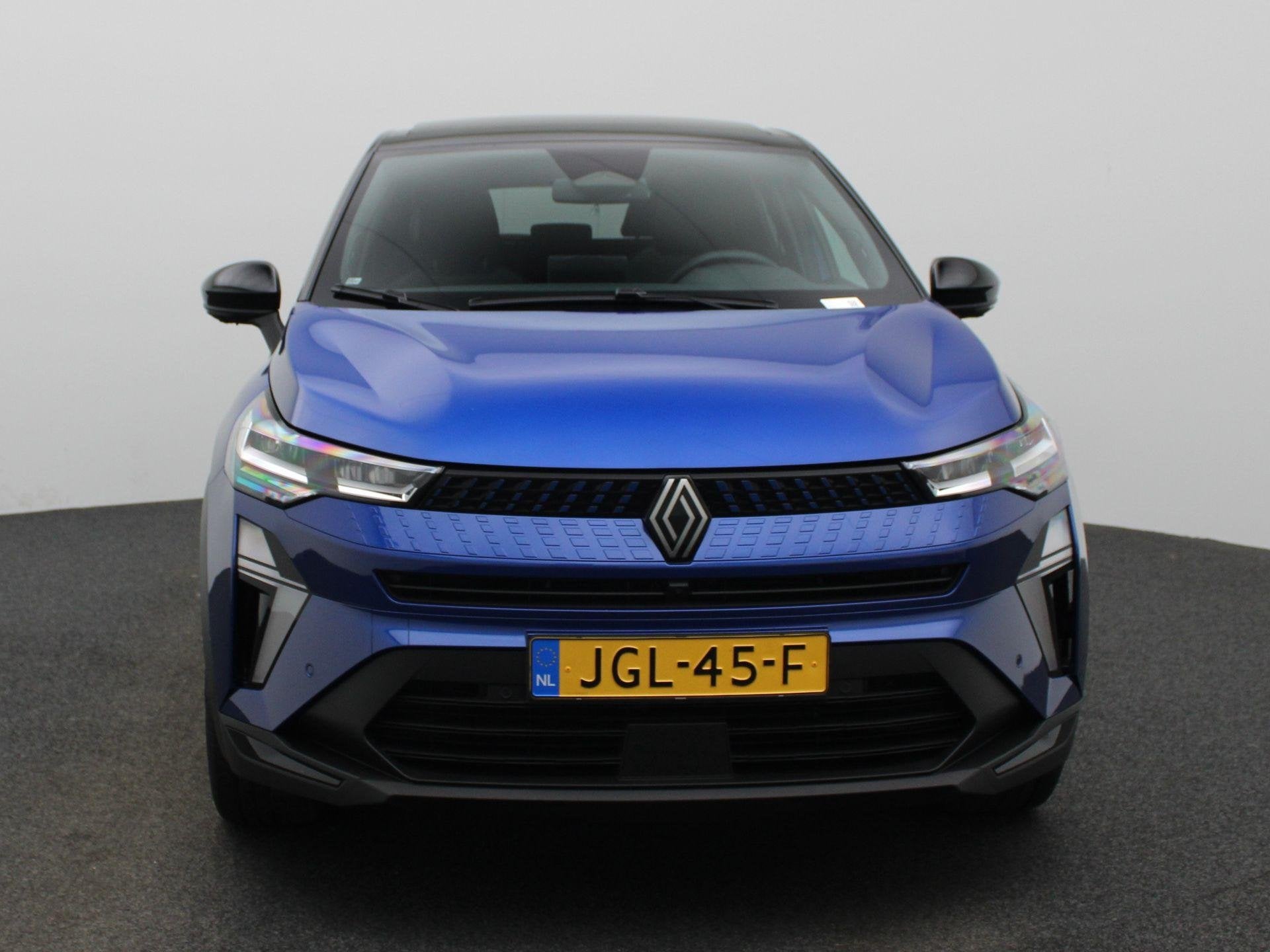 Renault Captur 1.8 E-Tech full hybrid 160 techno | Navigatie, Automatische klimaatregeling, 4 cilinders, Blauw, Leder en Stof