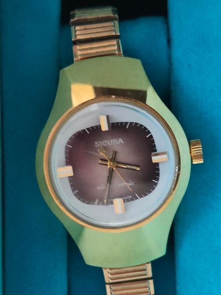 Sicura Dynotron ESA 9154 Electronic. Jaren 70. Swiss made., Sieraden, Tassen en Uiterlijk, Horloges | Dames, Ophalen of Verzenden