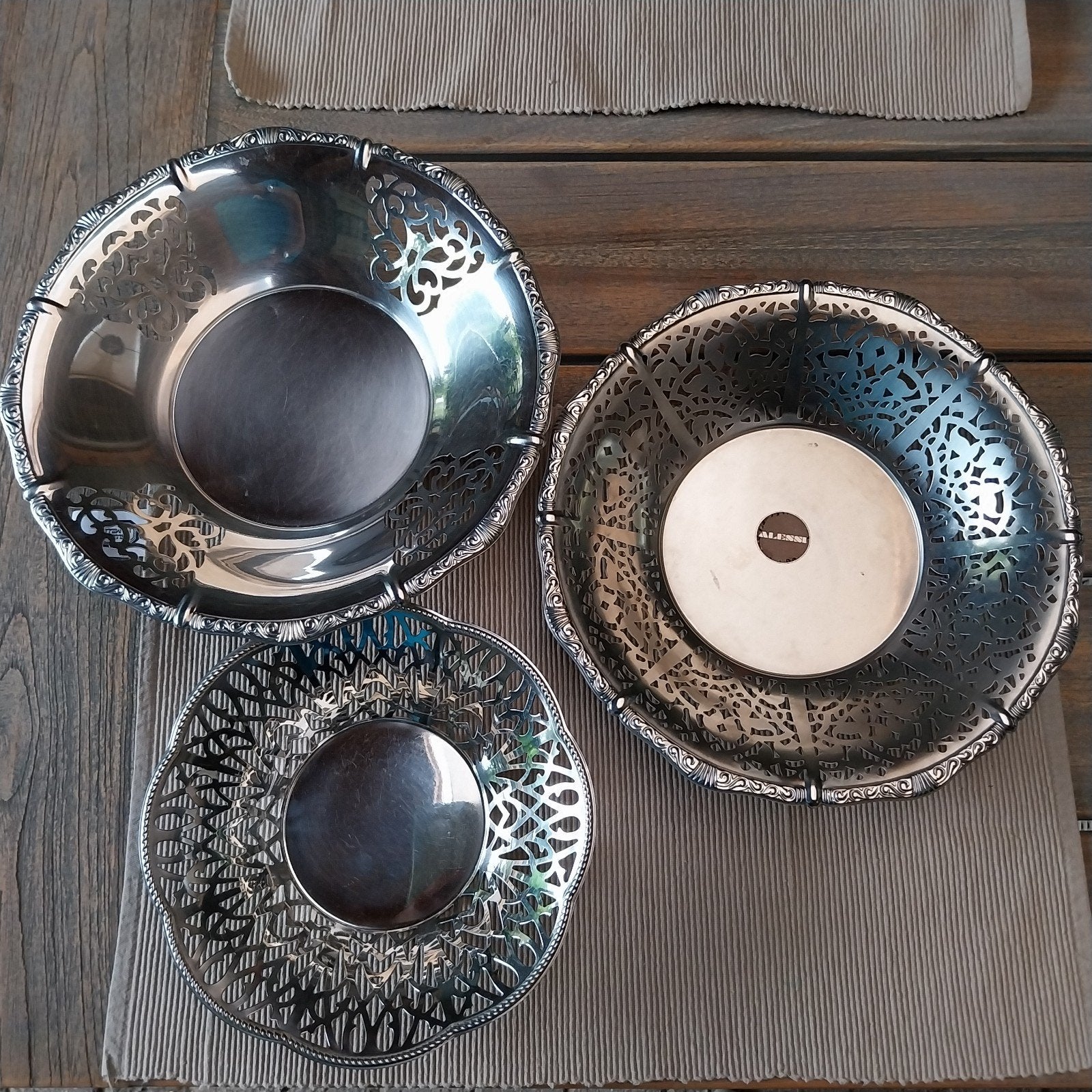 Alessi Alfra 3 schalen design italië RVS, Ophalen of Verzenden
