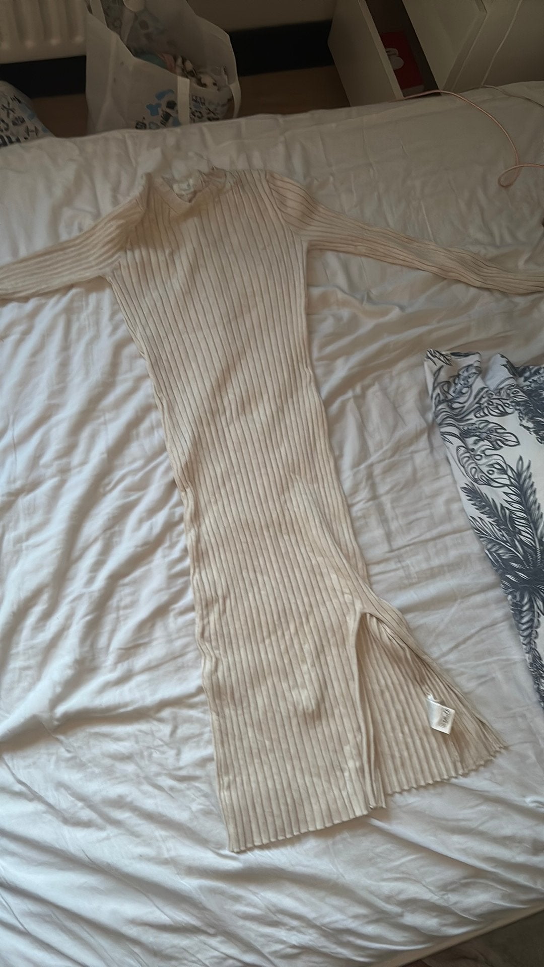 Beige jurk, Ophalen, Zo goed als nieuw, Beige, Boven de knie