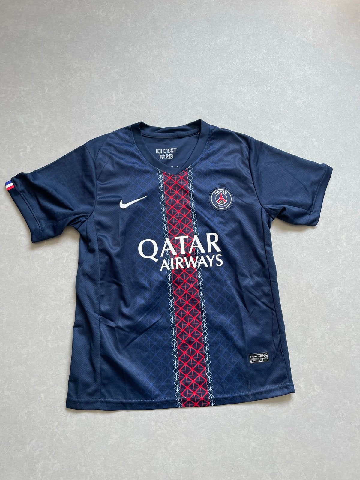 PSG Voetbalshirt - Nike Dri-FIT - Maat 158/164, Verzenden, Zo goed als nieuw, Overige maten, Blauw