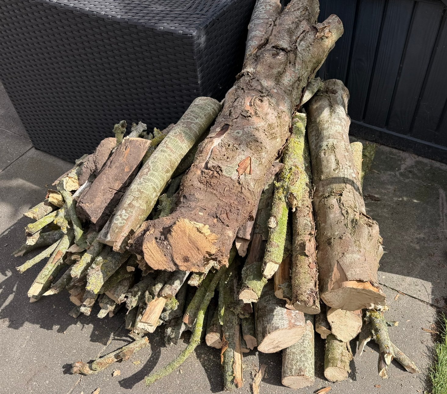 Haardhout stookhout hout gratis, Tuin en Terras, Haardhout, Minder dan 3 m³, Ophalen, Overige houtsoorten